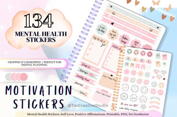 Download Pink Motivation Digital Stickers Set - Premium Resources