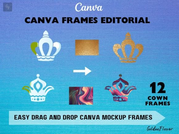 Download Crown Collection Frames Canva Mockup - Frames canva Collection