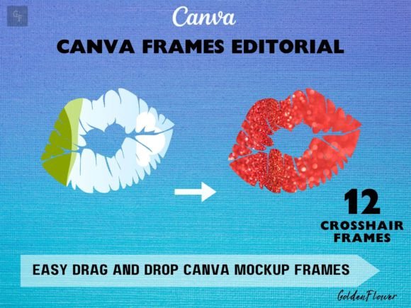 Download Lips Collection Frames Canva - Frames canva Collection