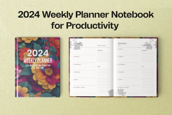 Download 2024 Weekly Planner Notebook - 2024 weekly planner Collection