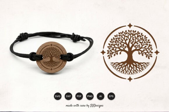 Download Tree of Life Bracelet Laser Cut SVG - Bracelet Collection