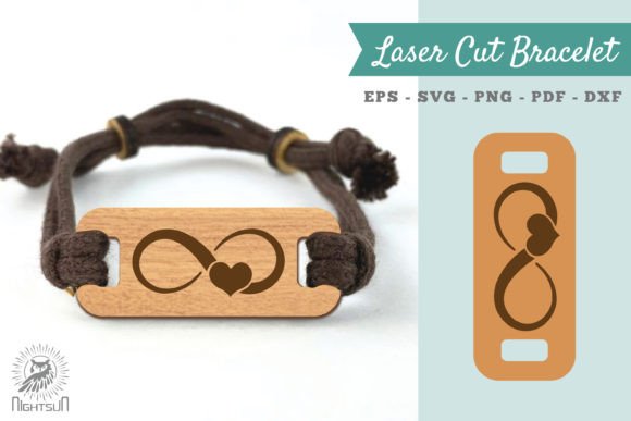Download Infinity Heart Laser Cut Bracelet SVG - Bracelet Collection